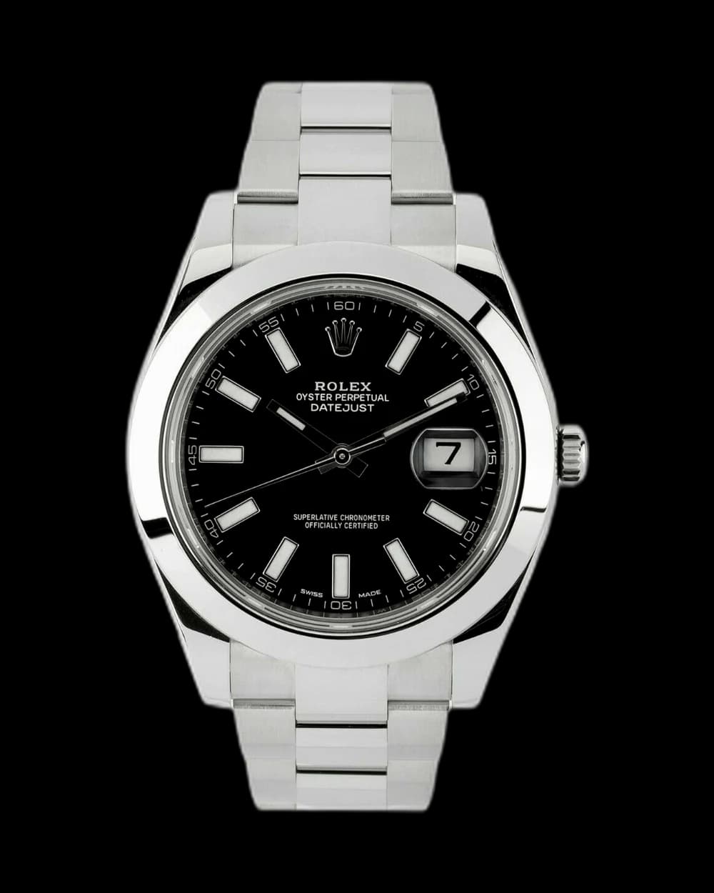 Rolex Datejust 116300 watch, pre-owned, with box & papers
