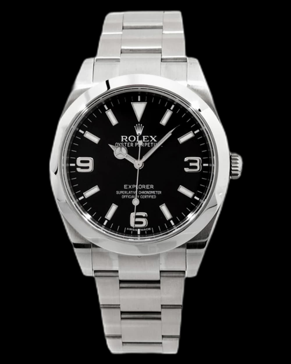 Rolex Explorer 214270 watch, pre-owned, with box & papers