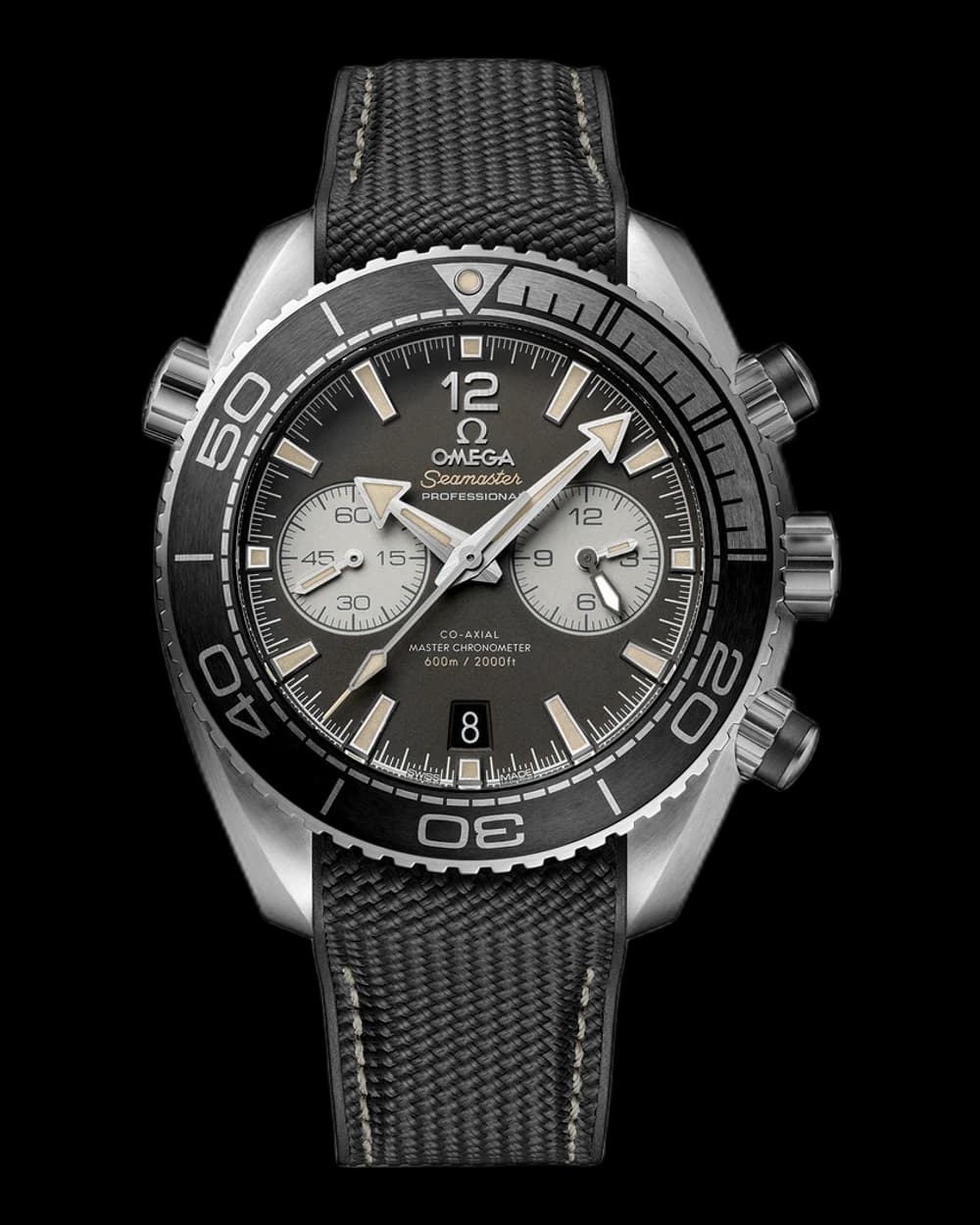 Omega Seamaster Planet Ocean 600M 45.5 mm, Steel on Rubber Strap 215.32.46.51.01.004