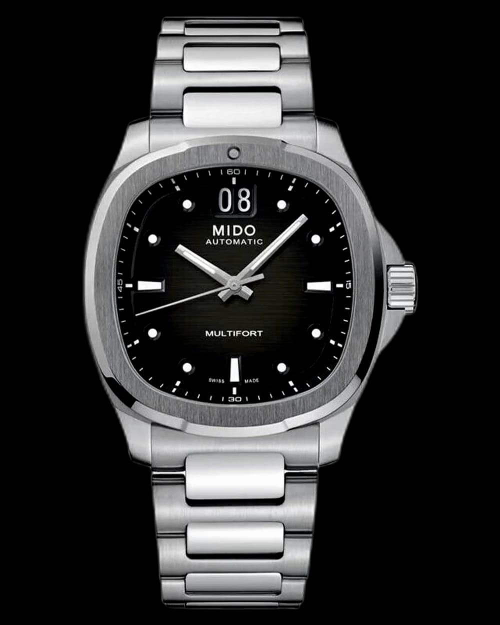 Mido Multifort TV Big Date Stainless Steel M049.526.11.081.00 watch, pre-owned, with box & papers