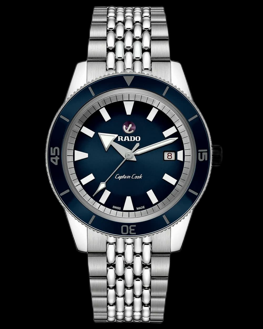 Rado HyperChrome Captain Cook 42 R32505203 watch, pre-owned, with box & papers