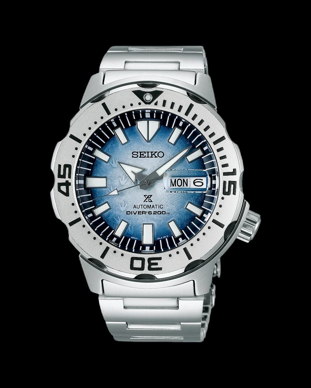 Seiko Prospex Save the Ocean ‘Antarctica’ Monster SRPG57 watch, pre-owned, with box & papers