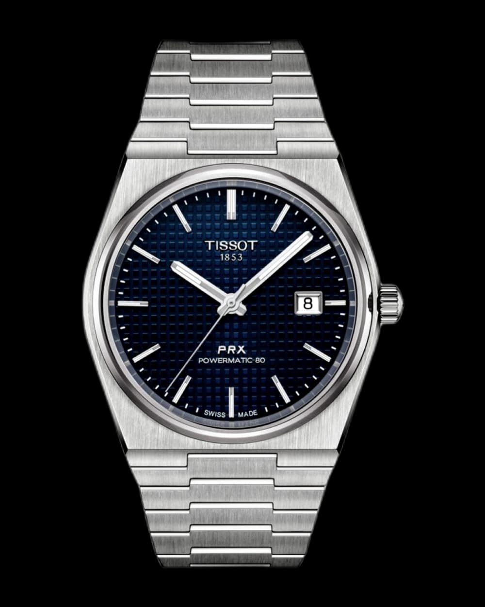 Tissot PRX Powermatic 80 Stainless Steel T137.407.11.041.00 watch, pre-owned, with box & papers