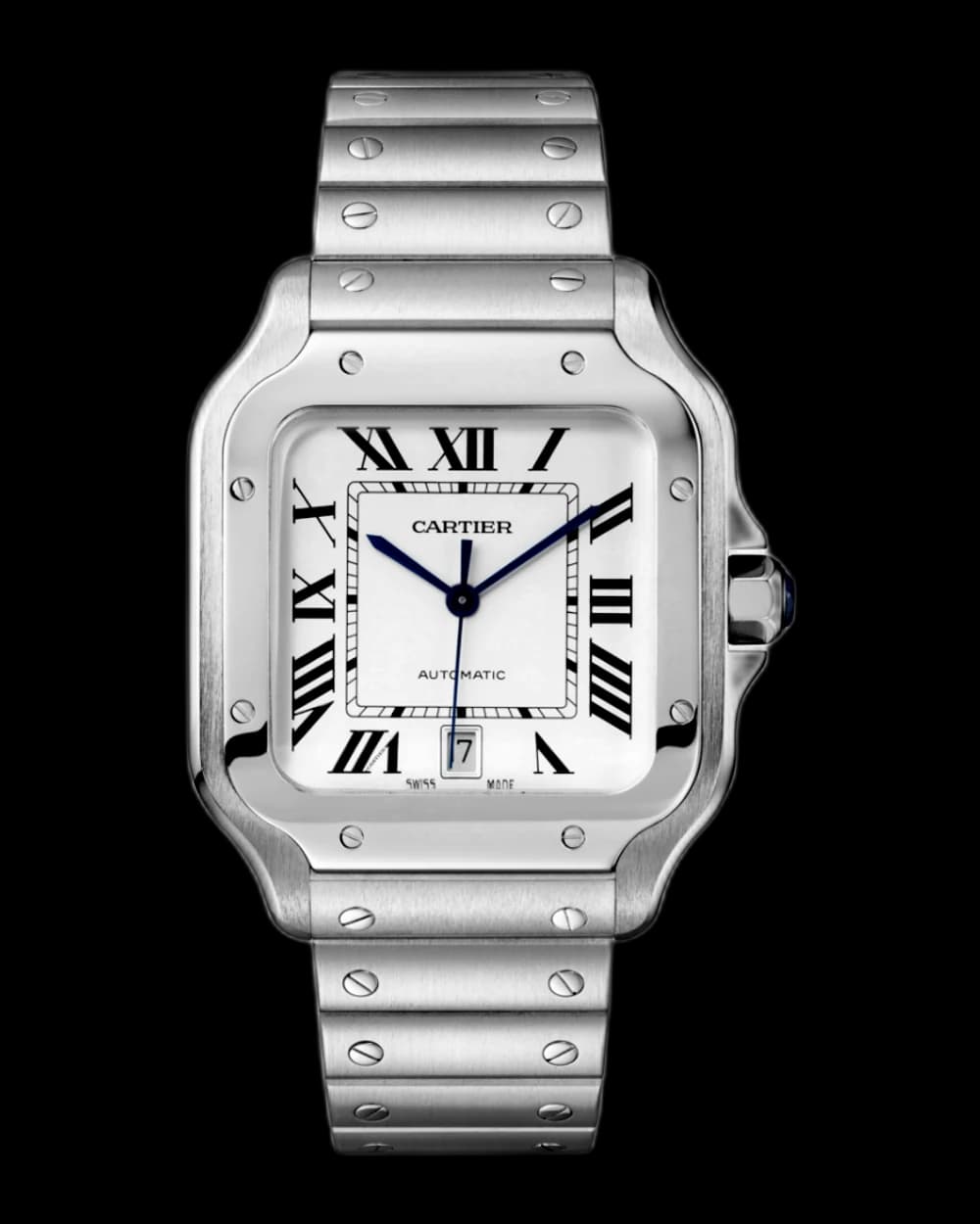 Cartier Santos Large WSSA0018 watch, pre-owned